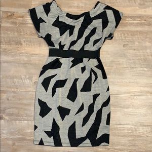 Forever 21 Grey and Black Work Dress